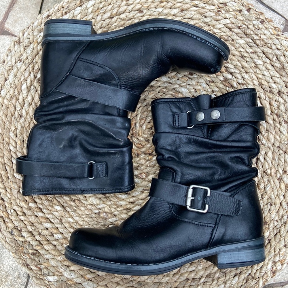 {Eric Michael} “Laguna” Leather Moto Boot 🖤